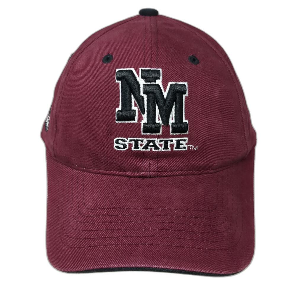 HMI New Mexico State Aggies NCAA Red Cap OSFM Pistol Pete Logo Adjustable Hat